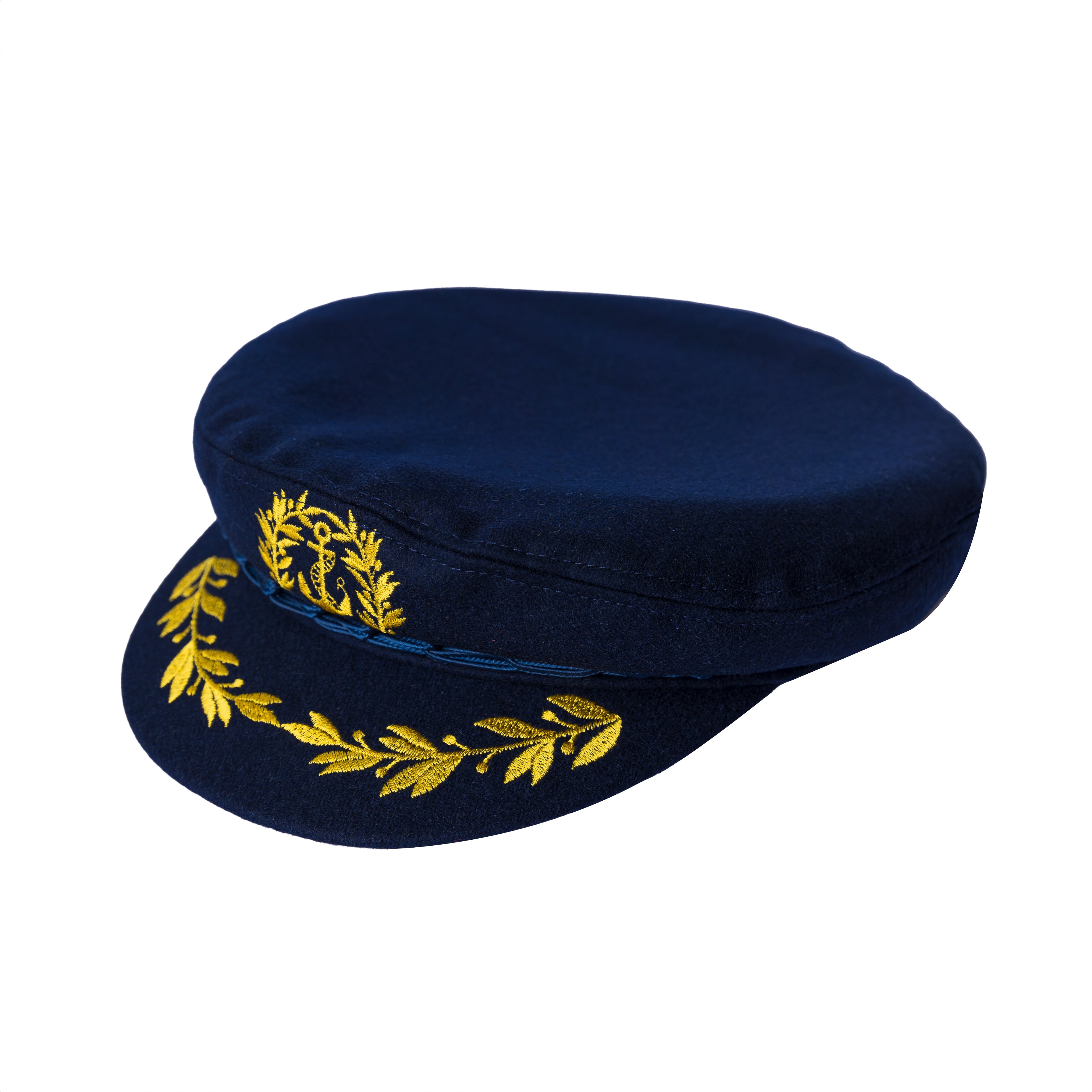 Authentic Greek Captain's Cap - Wool - Navy