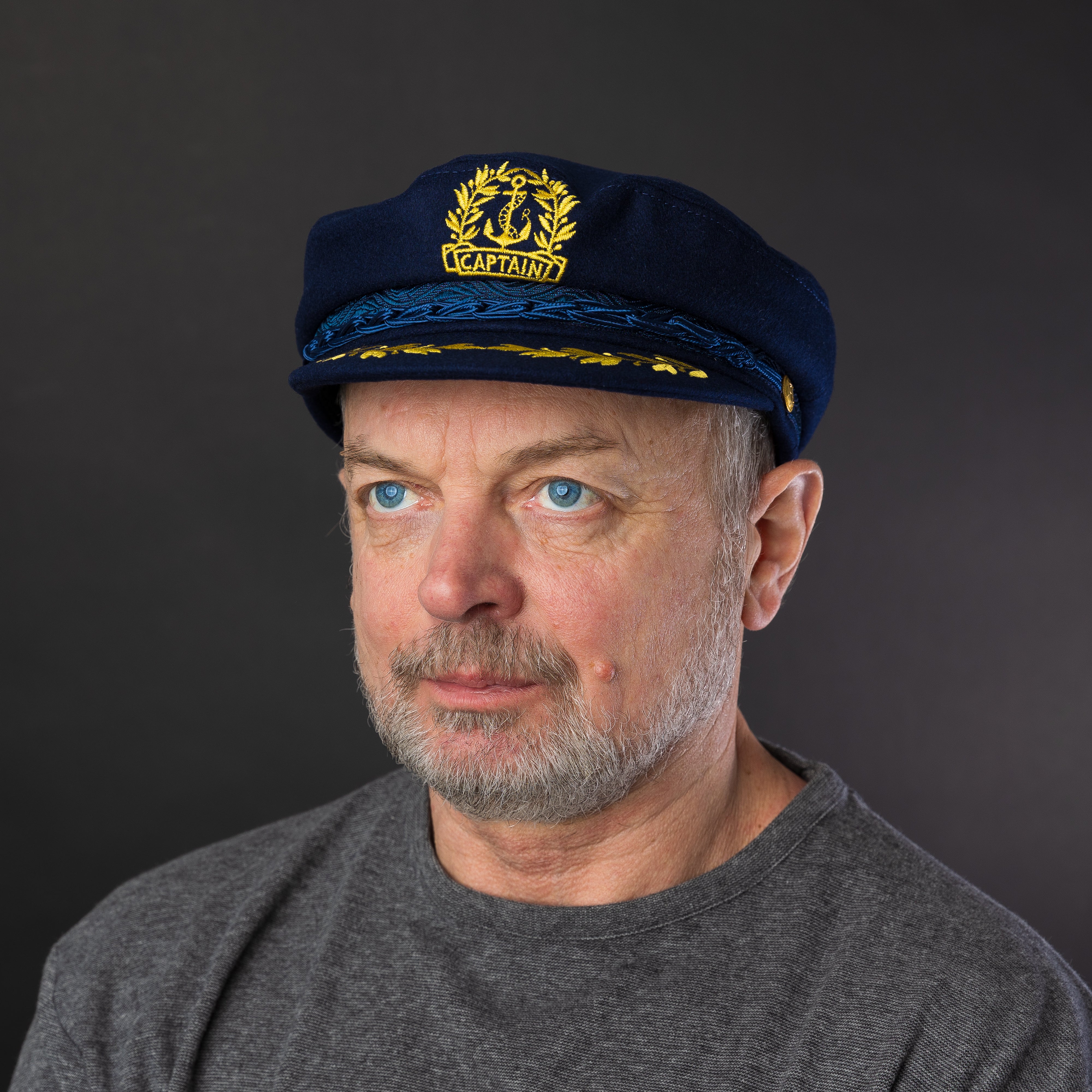 Authentic Greek Captain's Cap - Wool - Navy
