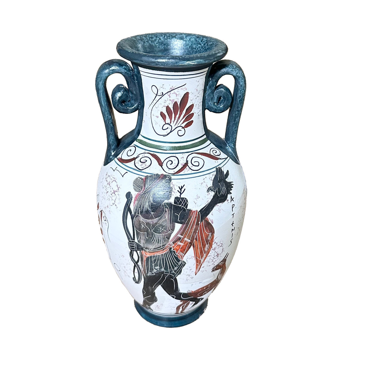 Greek Vase Ceramic 12" Crete Design 1 pc Greek Market