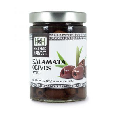 Pitted Kalamata Olives - Hellenic Harvest - 580 gr jar