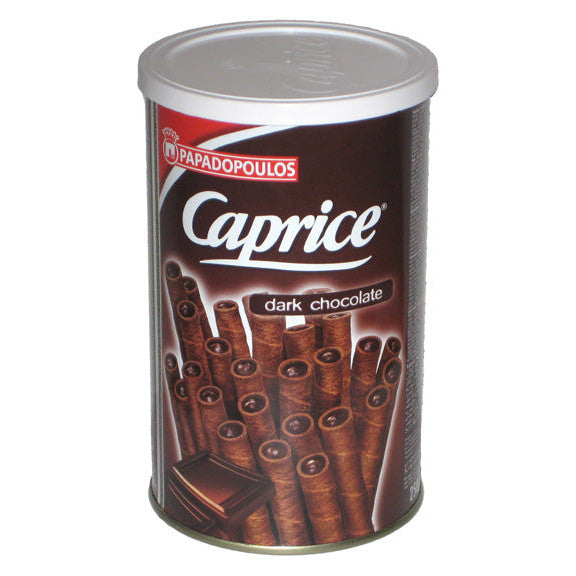 Dark Chocolate Cream Filled Wafers - Caprice - 250 gr can