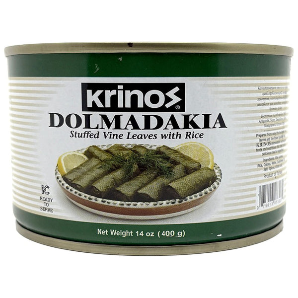 Stuffed Grape Leaves (Dolmadakia) - Krinos - 14 oz can