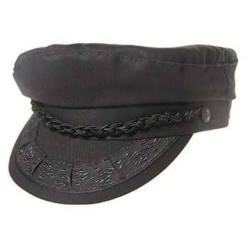 Authentic Greek Fisherman's Cap - Cotton - Black