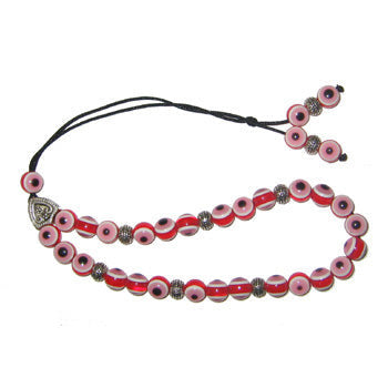 Evil Eye Worry Beads - Pink