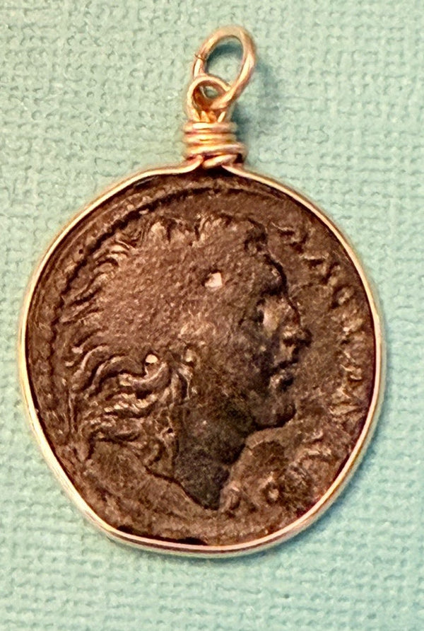 Greek Bronze Coin Pendant - Alexander III The Great - 1 pc