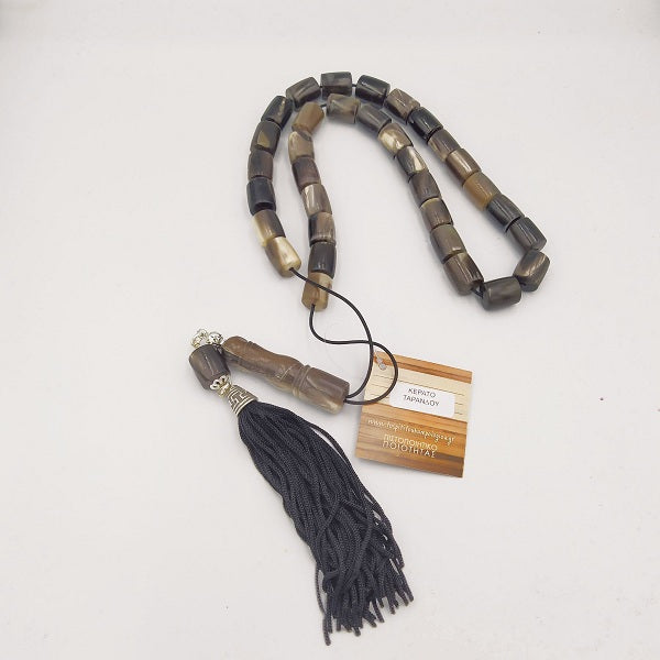 Hanging Worry Beads With Tassel - Reindeer Antler