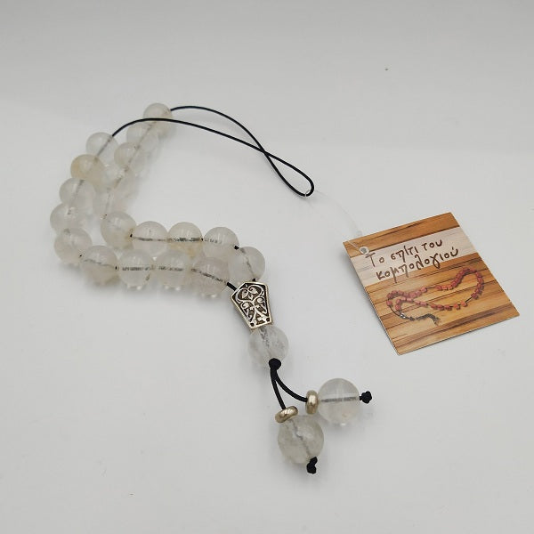 Worry Beads - Quartz Crystal