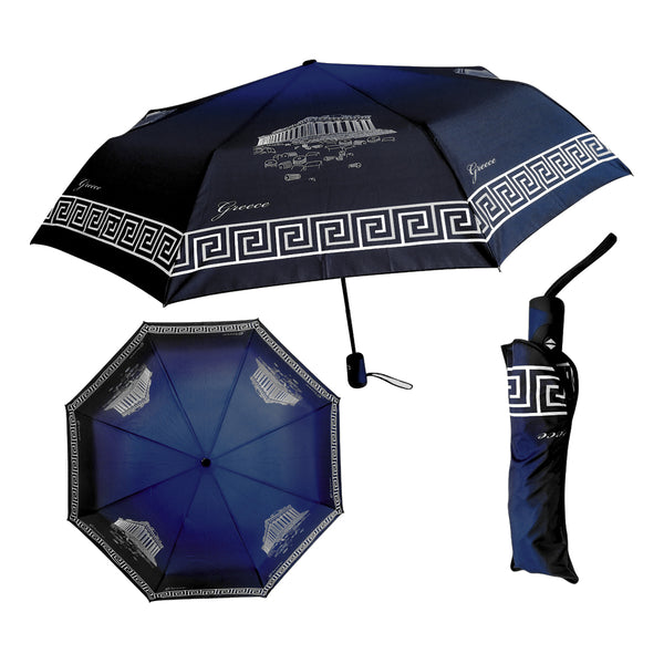 Greek Umbrella - Parthenon - Navy
