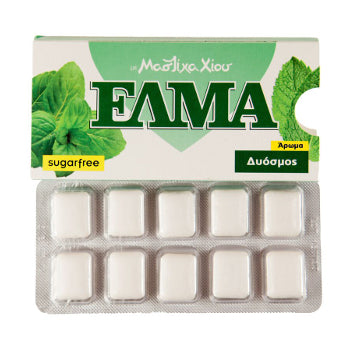Elma Mastic Chewing Gum - Sugar Free - Spearmint - 10 pc pack