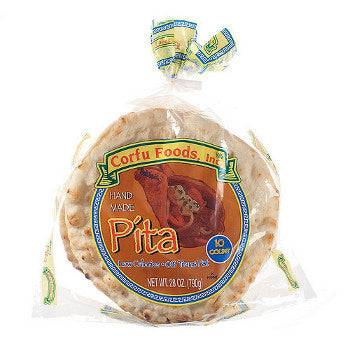 Greek Pita Bread - Corfu Foods - 7" - 10 Count