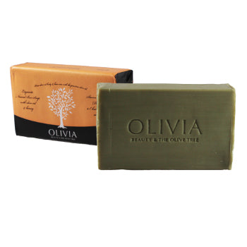 Olivia Natural Bar Soap With Olive Oil & Honey - 125 gr bar