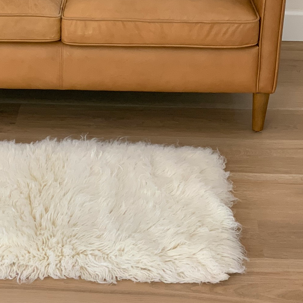 Flokati Rug - Natural White - 2000 g/m2 - 5' x 7' – Greek Market