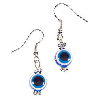 Evil Eye Earrings - Blue - 1 pc