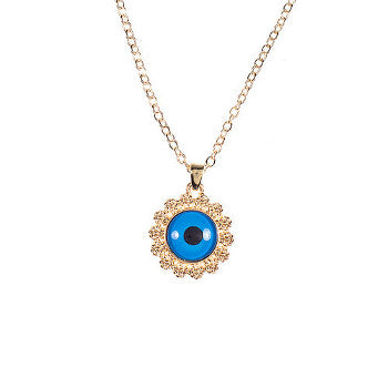 Evil Eye Necklace - Sterling Silver (.925) - 1 pc