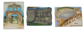 Magnet - Alabaster - Various Greek Scenes - 1 pc