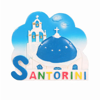 Ceramic Magnet - Santorini - 1 pc