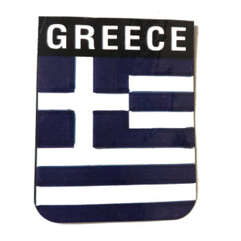 Greece Sticker - Greece Emblem - Rectangular - 1 pc