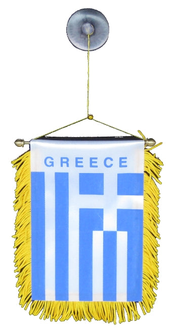 Mini Banner - Greek Flag - 1 pc