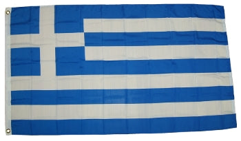Greek Flag - Canvas - Large - 3' x 5' - 1 pc