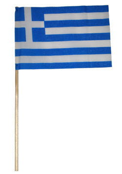 Greek Flag-Miniature 4" x 6" - Cotton - 1 pc