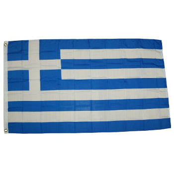 Greek Flag - Polyester - Large - 3' x 5' - 1 pc