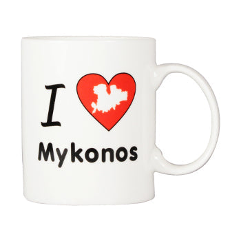 I Love Mykonos Coffee Mug - 1 pc