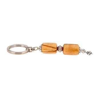 Olive Wood Key Ring Holder - 1 pc