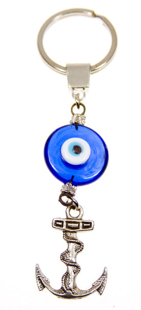 Lucky Eye Keychain  Charm - Anchor - 1 pc