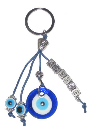 Lucky Eye Keychain - Greece Beads - 1 pc