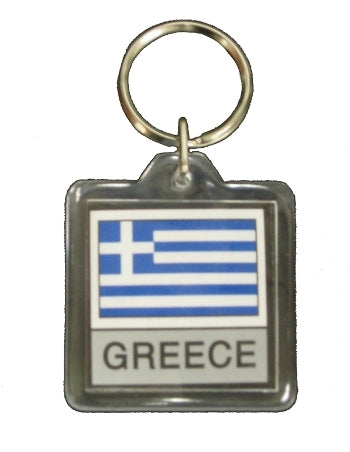 Greek Flag Keychain - 1 pc