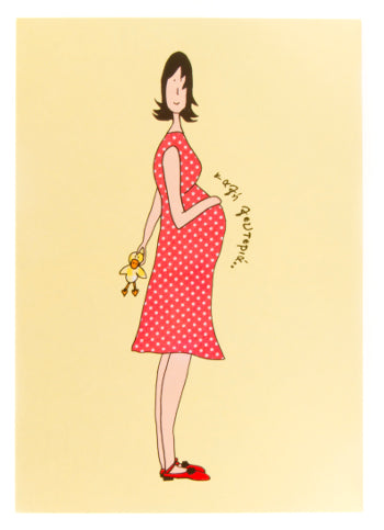 Greek Postcard - "For The Mother-To-Be..." - 1 pc