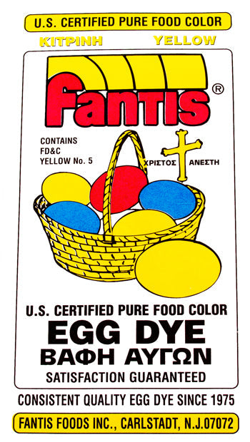 Easter Egg Dye - Yellow - Fantis - 1 pc