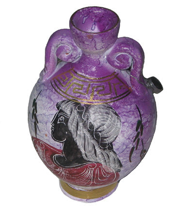 Greek Vase - Ceramic - Perle -  6'' - Purple - 1 pc