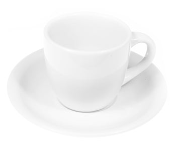 Demitasse Cups - Cup/Saucer - Classical White