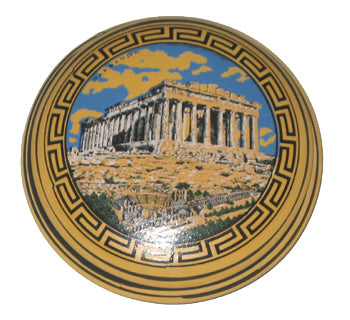 Ceramic Jewelry Holder - Parthenon - 5'' Diameter - 1 pc
