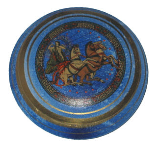 Ceramic Jewelry Holder - 5'' Diameter - Blue - 1 pc