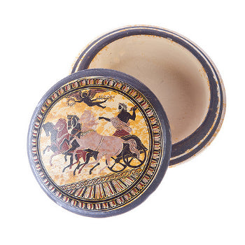 Ceramic Jewelry Holder - 4.5'' Diameter - Stamped - 1 pc