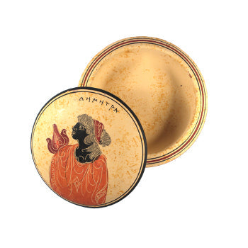 Ceramic Jewelry Holder - 3.5'' Diameter - Colorful - 1 pc