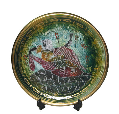 Ceramic Plate - 11'' - Green - 1 pc