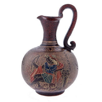 Greek Vase - Ceramic - 6'' - Dark Old Age Copy - 1 pc