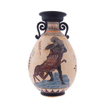 Greek Vase - Ceramic - 12'' - Beige - 1 pc