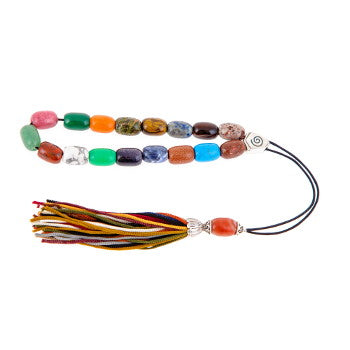 Multicolor Gemstones Worry Beads - 1 pc.
