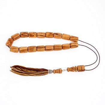Olive Wood Worry Beads - 1 pc.