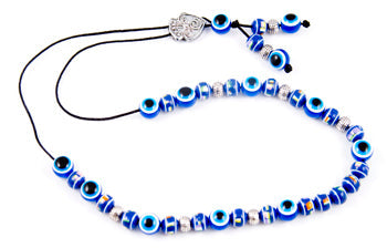 Evil Eye Worry Beads - Blue  Turquoise