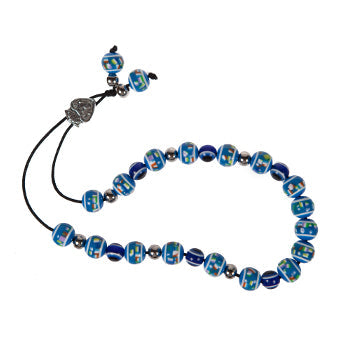 Evil Eye Worry Beads - Blue & Turquoise - 1 pc.