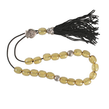 Worry Beads With Tassel - Light Olive - 1 pc.