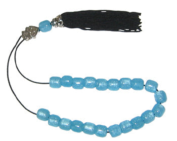 Worry Beads With Tassel - Light Turquoise - 1 pc.
