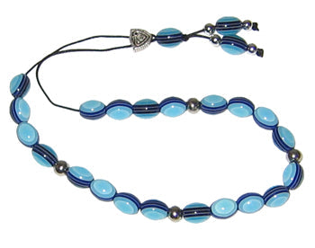 Worry Beads - Classic - Turquoise & Blue - 1 pc.