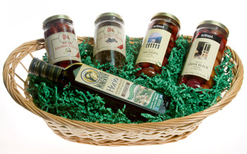 The Greek Olives And Olive Oil Sampler Basket - 1 pc