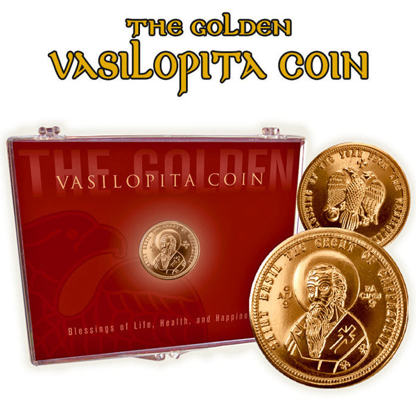 Vasilopita Coin With Case - Without Bread - 1 pc